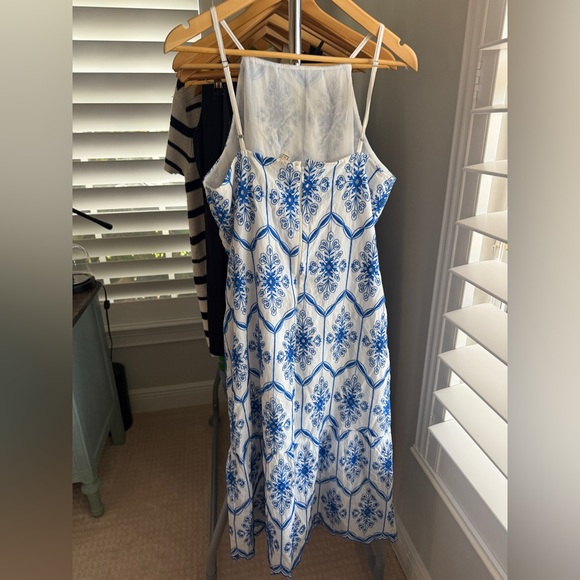 Blue and White Maxi Dress - Picture 2 of 2